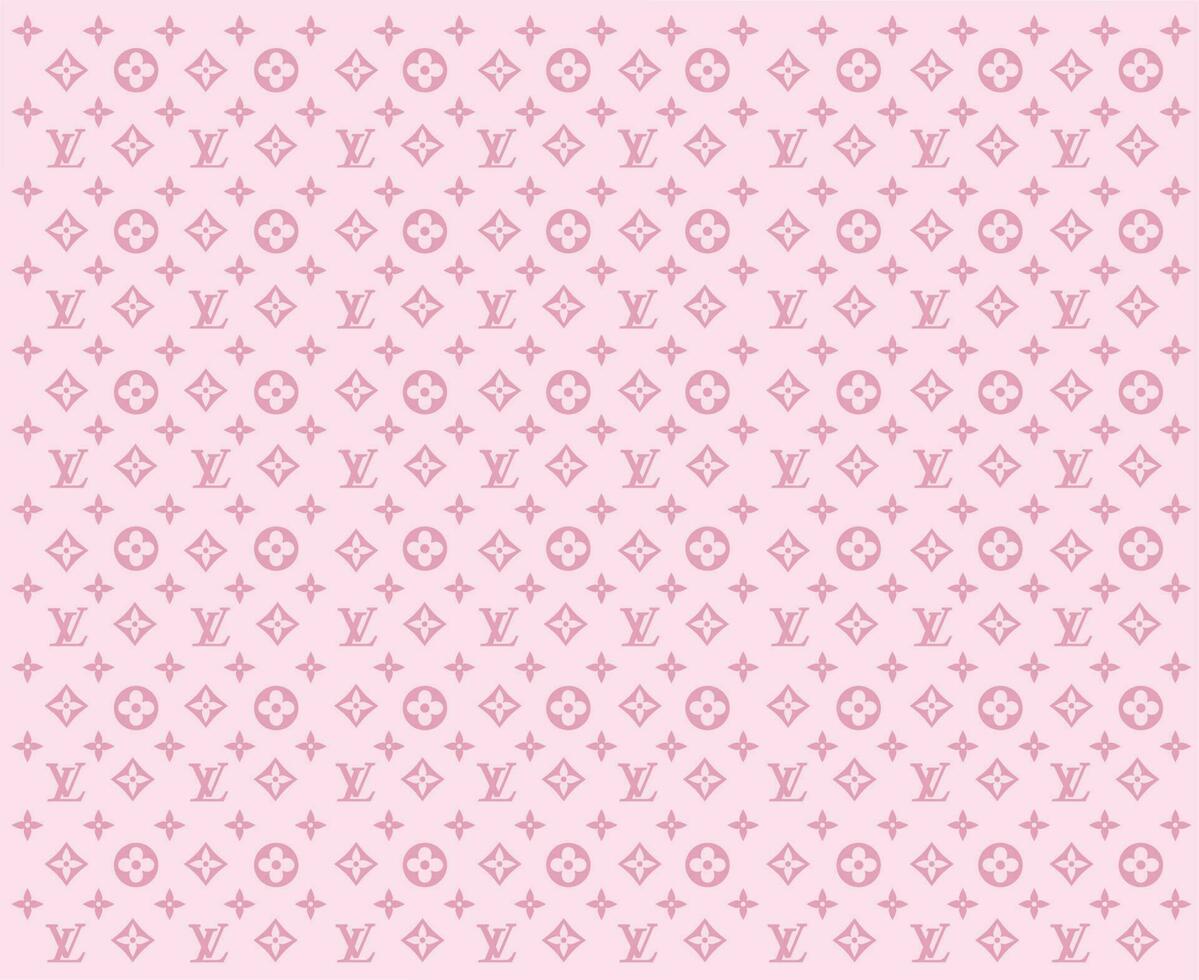 Louis vuitton sfondo marca logo rosa simbolo design Abiti moda vettore illustrazione