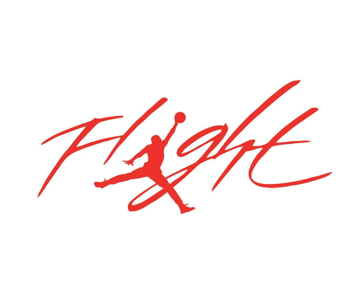 Giordania volo logo marca simbolo rosso design Abiti abbigliamento sportivo vettore illustrazione