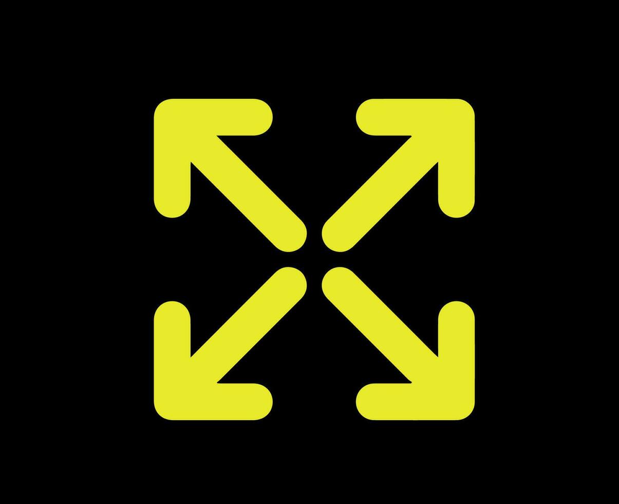 bianco logo marca giallo simbolo design Abiti icona astratto vettore illustrazione con nero sfondo