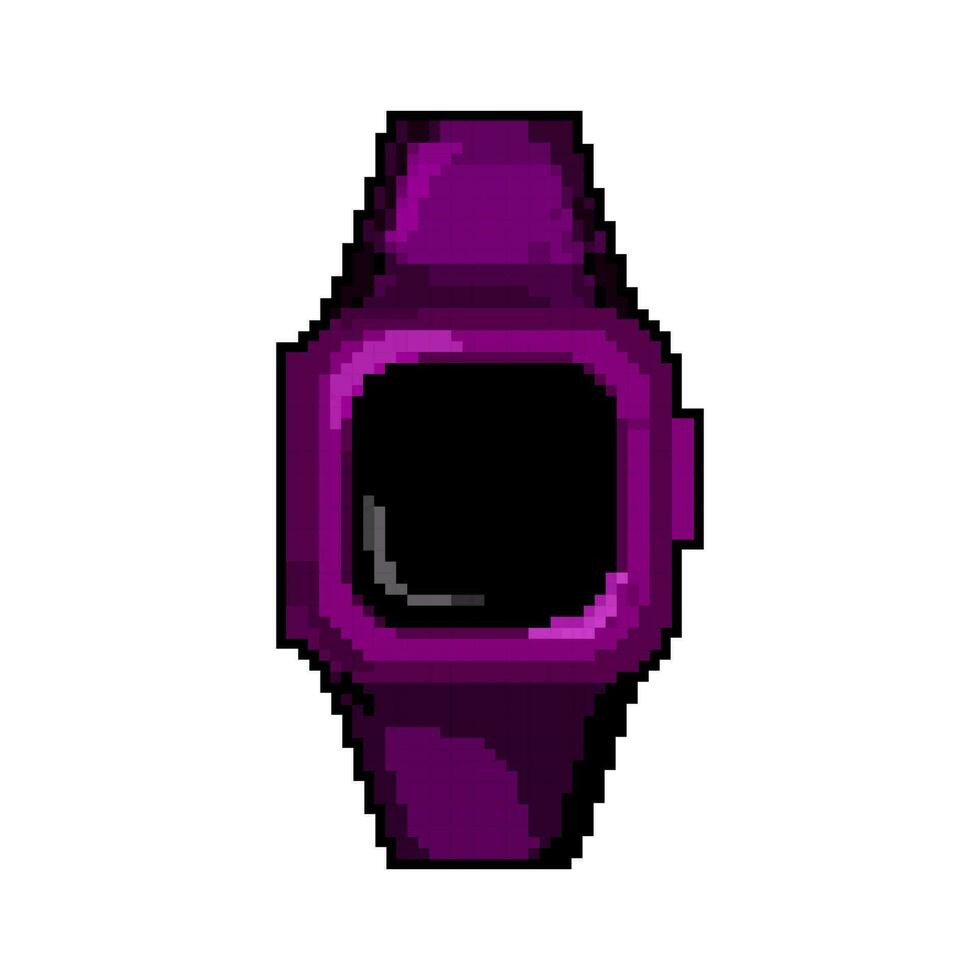 fitness orologio inseguitore gioco pixel arte vettore illustrazione