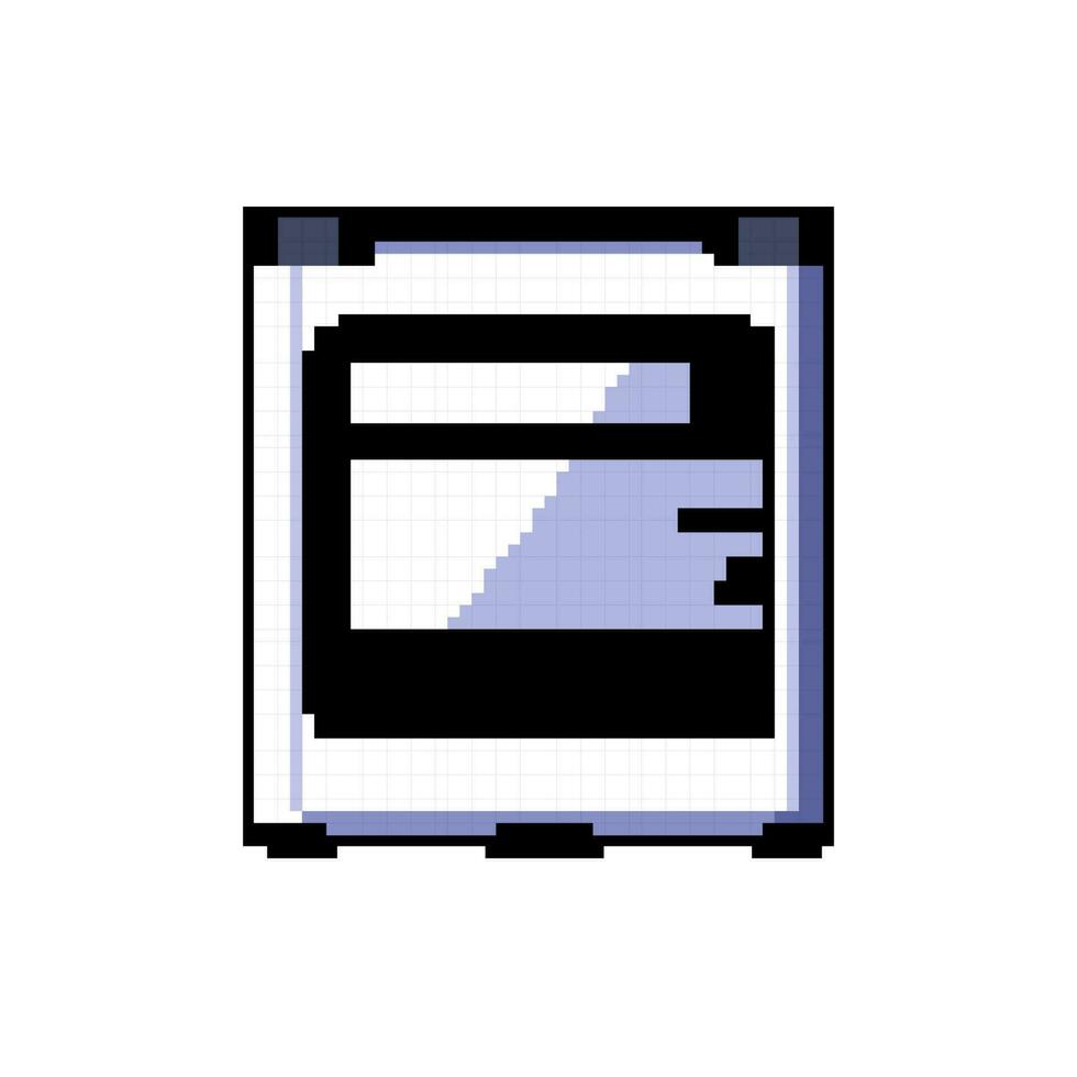 simbolo mobile Telefono batteria gioco pixel arte vettore illustrazione