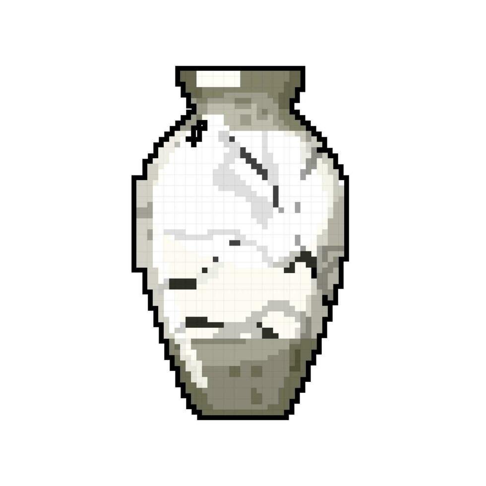 Vintage ▾ marmo vaso gioco pixel arte vettore illustrazione