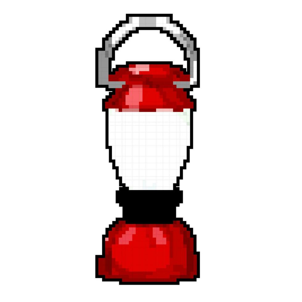 cherosene lanterna campo lampada gioco pixel arte vettore illustrazione