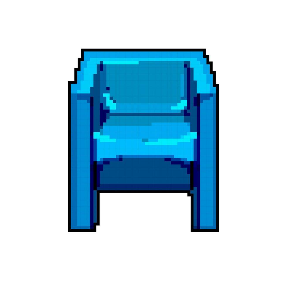 infanzia ragazzo sedia gioco pixel arte vettore illustrazione