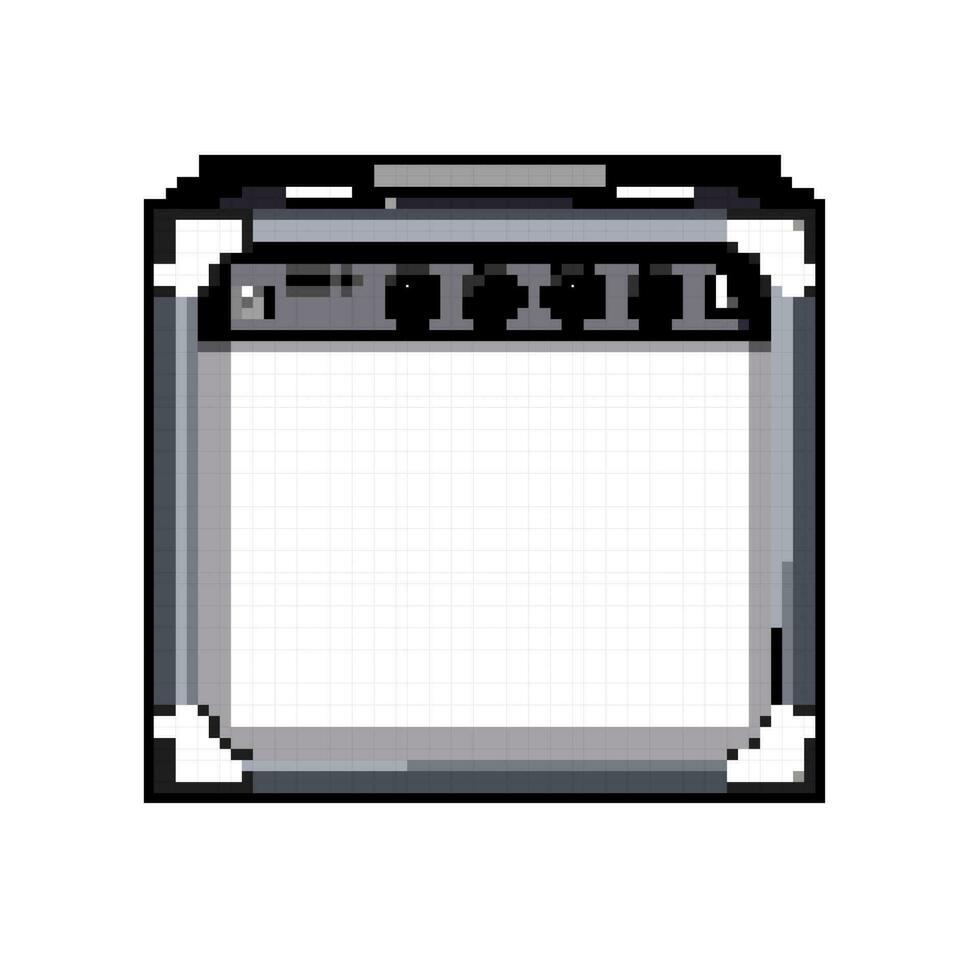 amp chitarra amplificatore gioco pixel arte vettore illustrazione