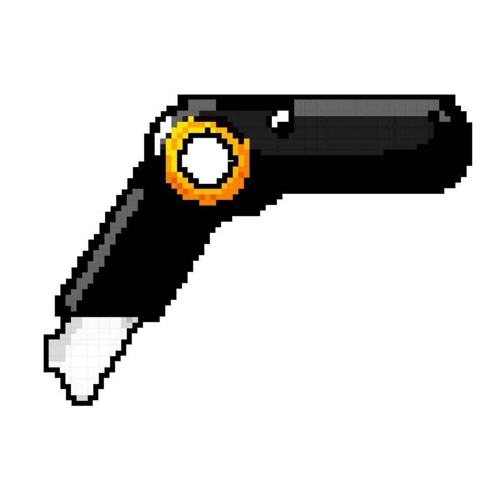 lama fresa coltello gioco pixel arte vettore illustrazione