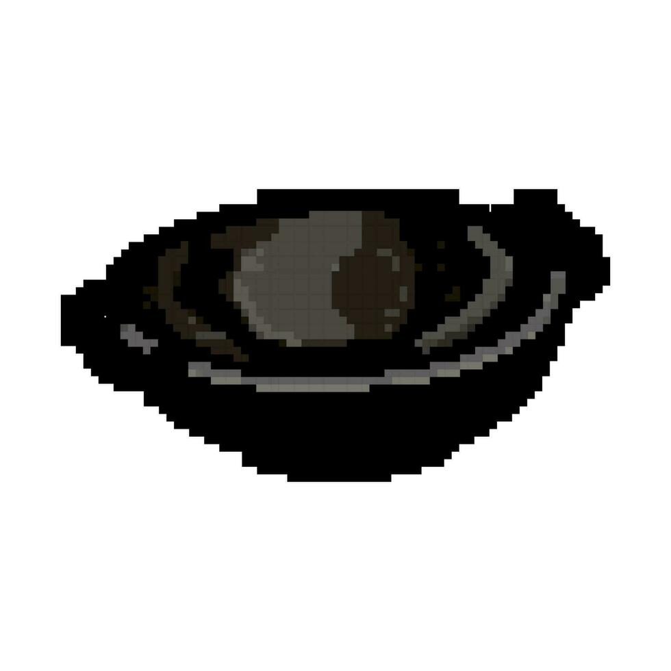 frittura ferro tegame gioco pixel arte vettore illustrazione