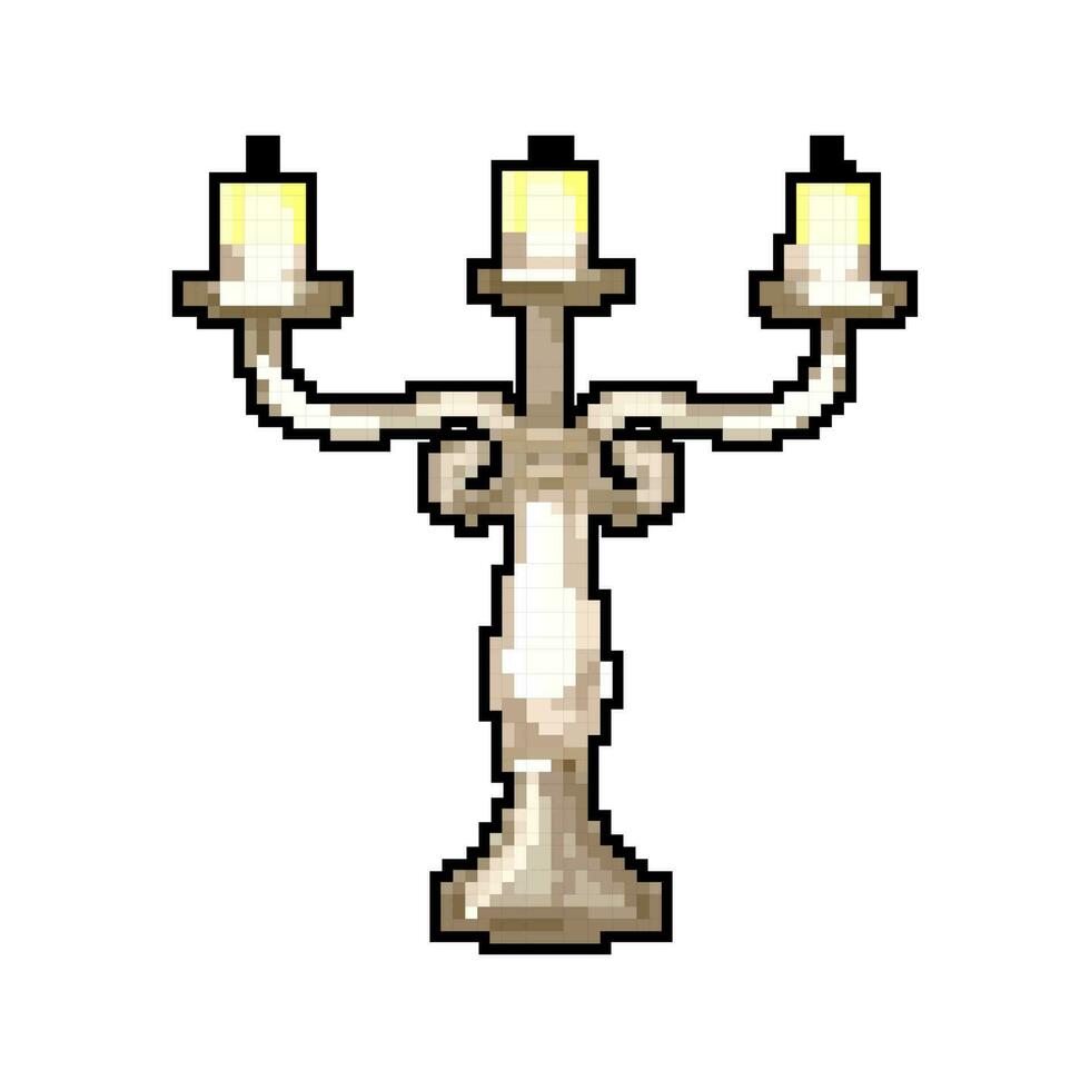leggero candeliere Vintage ▾ gioco pixel arte vettore illustrazione