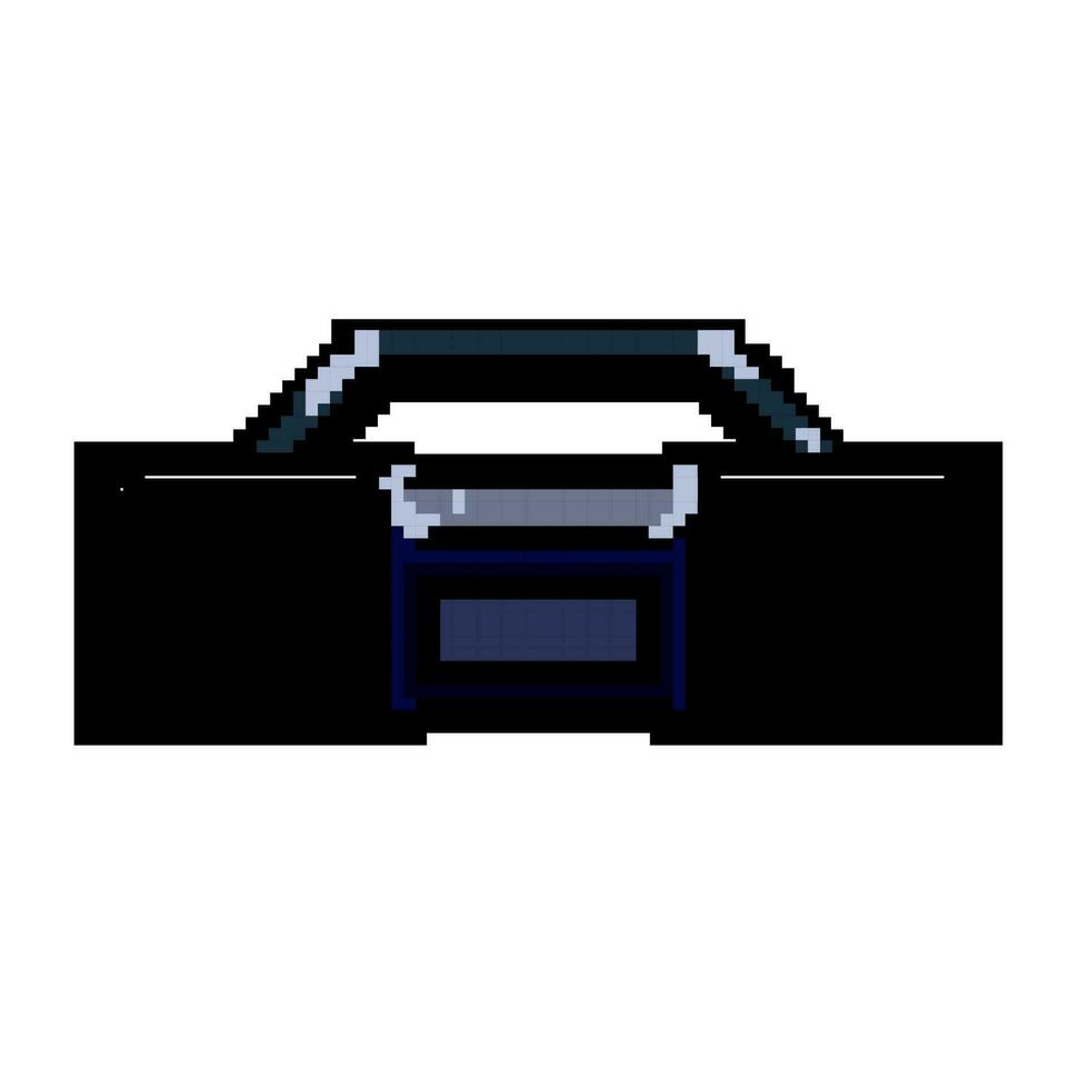 nastro Boombox Audio gioco pixel arte vettore illustrazione