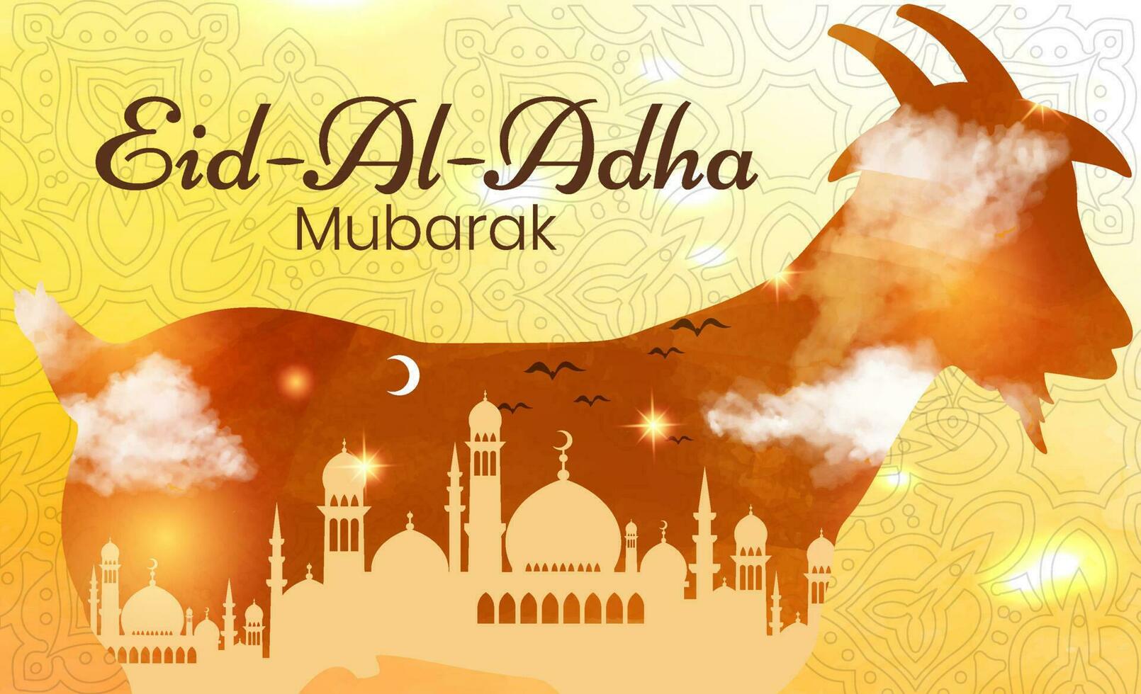 vettore astratto eid al adha mubarak islamico Festival illustrazione