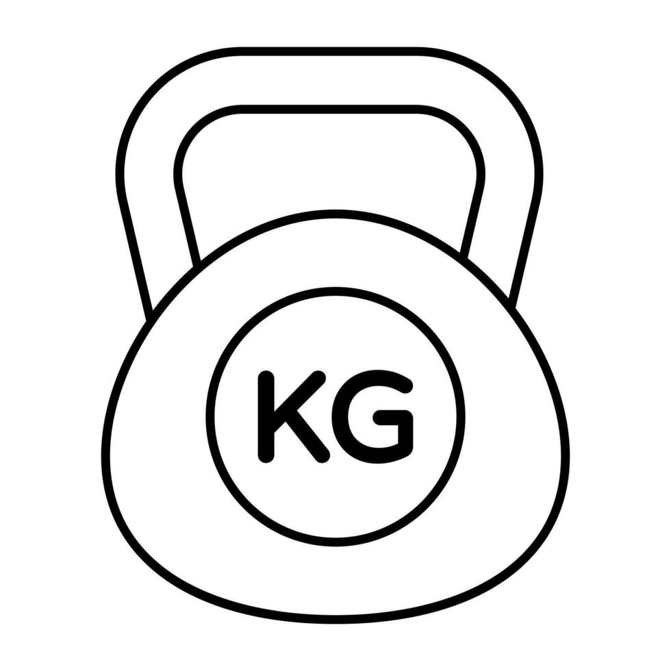 un' di moda vettore design di kettlebell