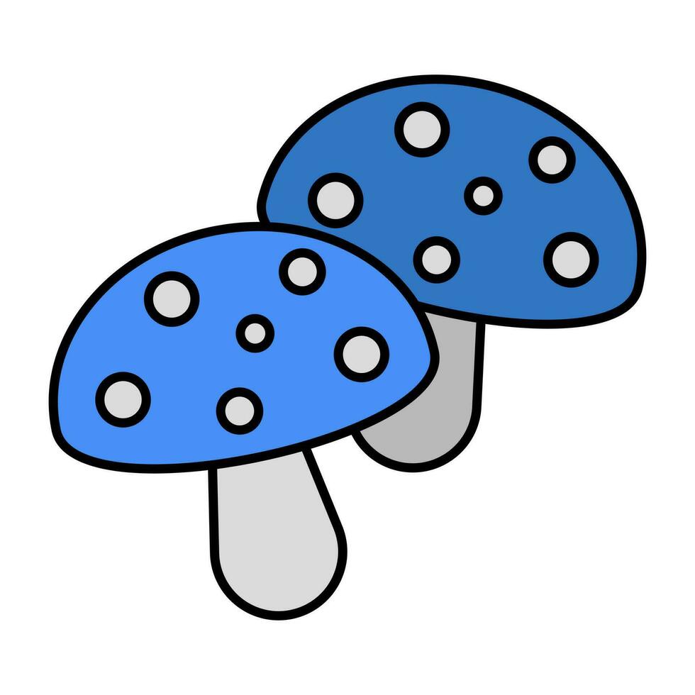 moderno design icona di funghi vettore