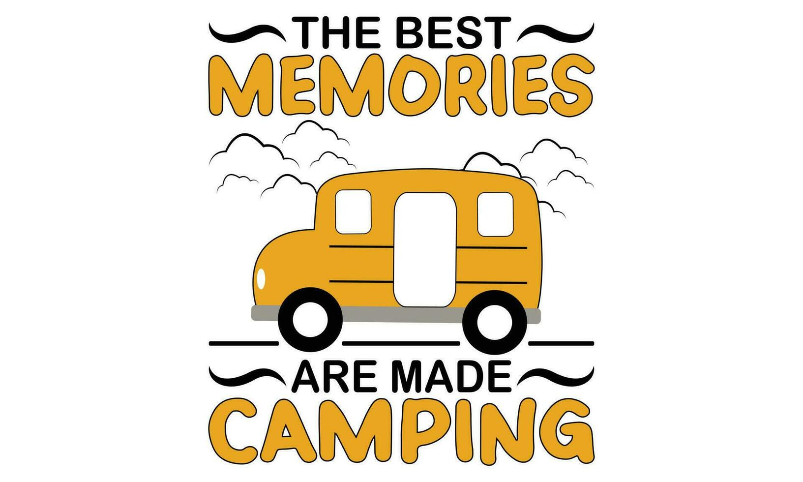 il migliore ricordi siamo fatto campeggio t camicia disegno, campeggio vettore. montagna vettore, grafico vettore Stampa per t camicia e sfondo Stampa design.