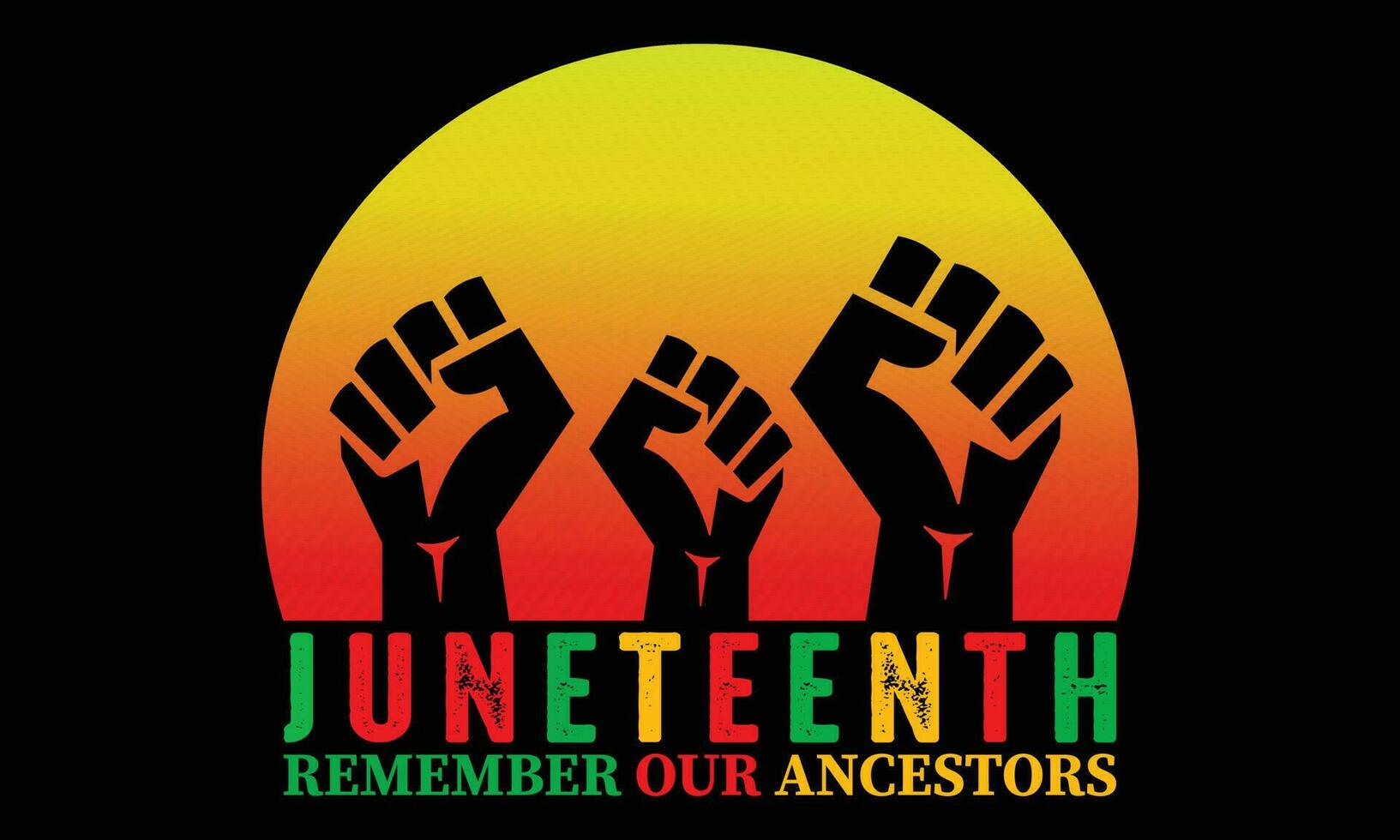 juneteenth ricorda nostro antenati maglietta design vettore - juneteenth africano americano indipendenza giorno, giugno 19. juneteenth celebrare nero la libertà bene per maglietta, striscione, saluto carta design