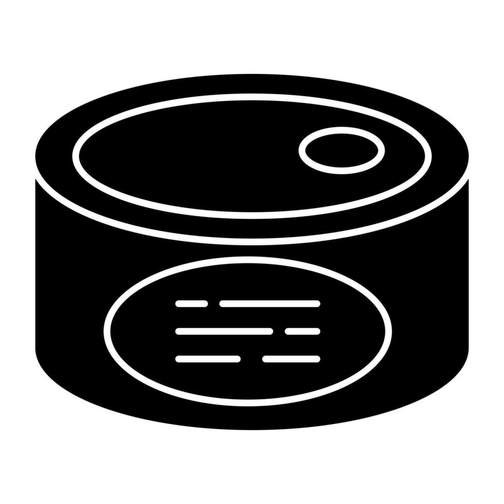 unico design icona di in scatola cibo vettore