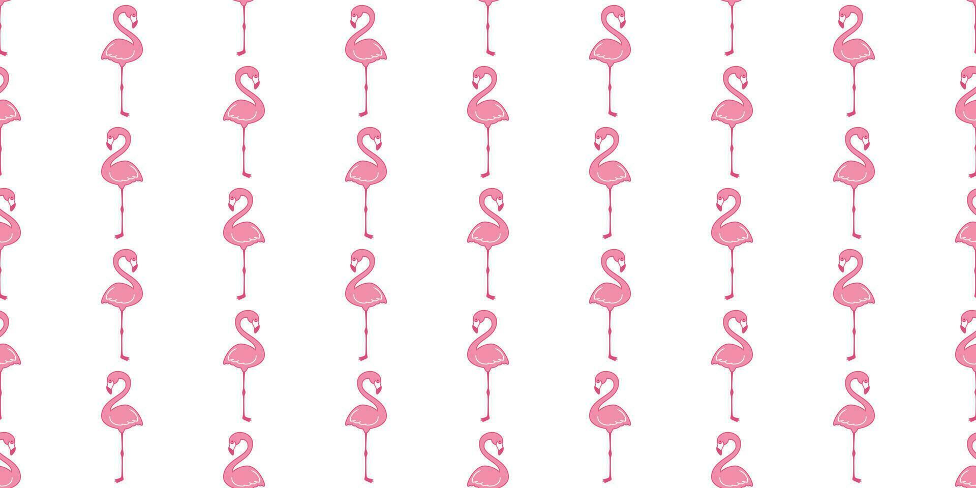 fenicottero senza soluzione di continuità modello vettore rosa fenicotteri tropicale esotico uccello sciarpa isolato piastrella sfondo ripetere sfondo cartone animato illustrazione