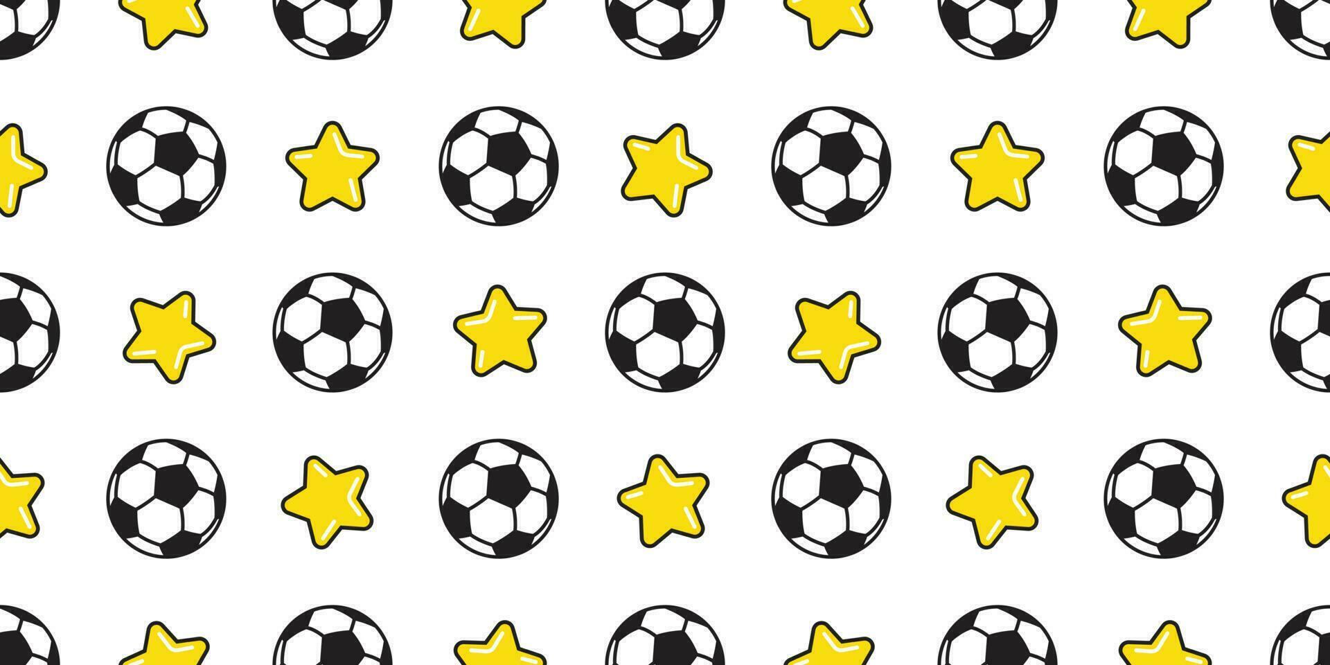 calcio palla senza soluzione di continuità modello vettore calcio stella sport isolato piastrella sfondo sfondo illustrazione