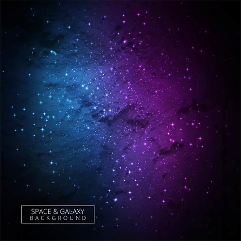 Universo sfondo colorato galassia vettore