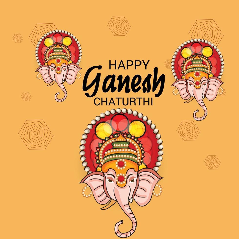 felice ganesh chaturhi vettore