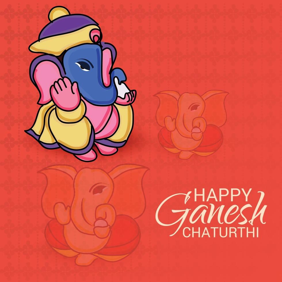 felice ganesh chaturhi vettore