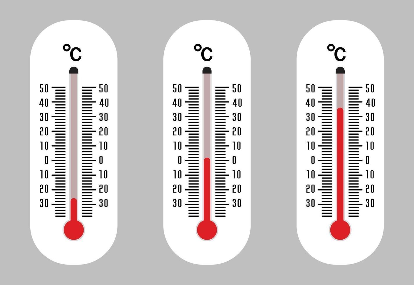 icona del termometro e gradi di temperatura vettore