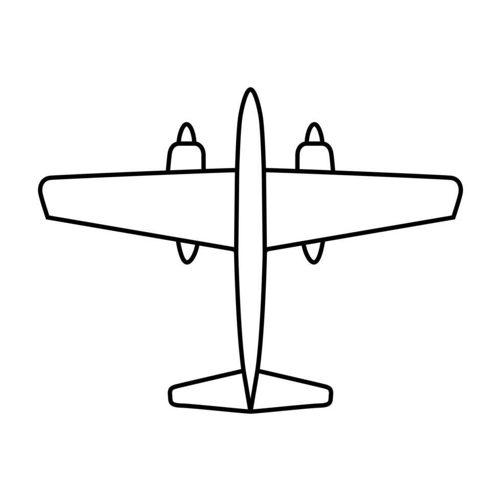 aereo icona vettore. aereo illustrazione cartello. aereo simbolo o logo. vettore