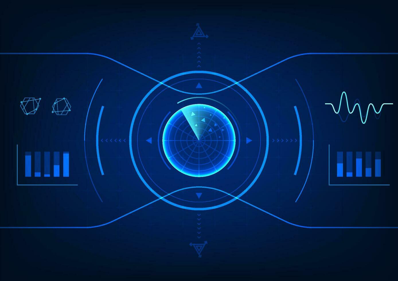 radar tecnologia sfondo esso è un' tecnologia Usato per individuare straniero importa entrata il la zona e rapporto risultati. esso è un innovazione quello è Usato per proteggere il moderno tecnologia vettore