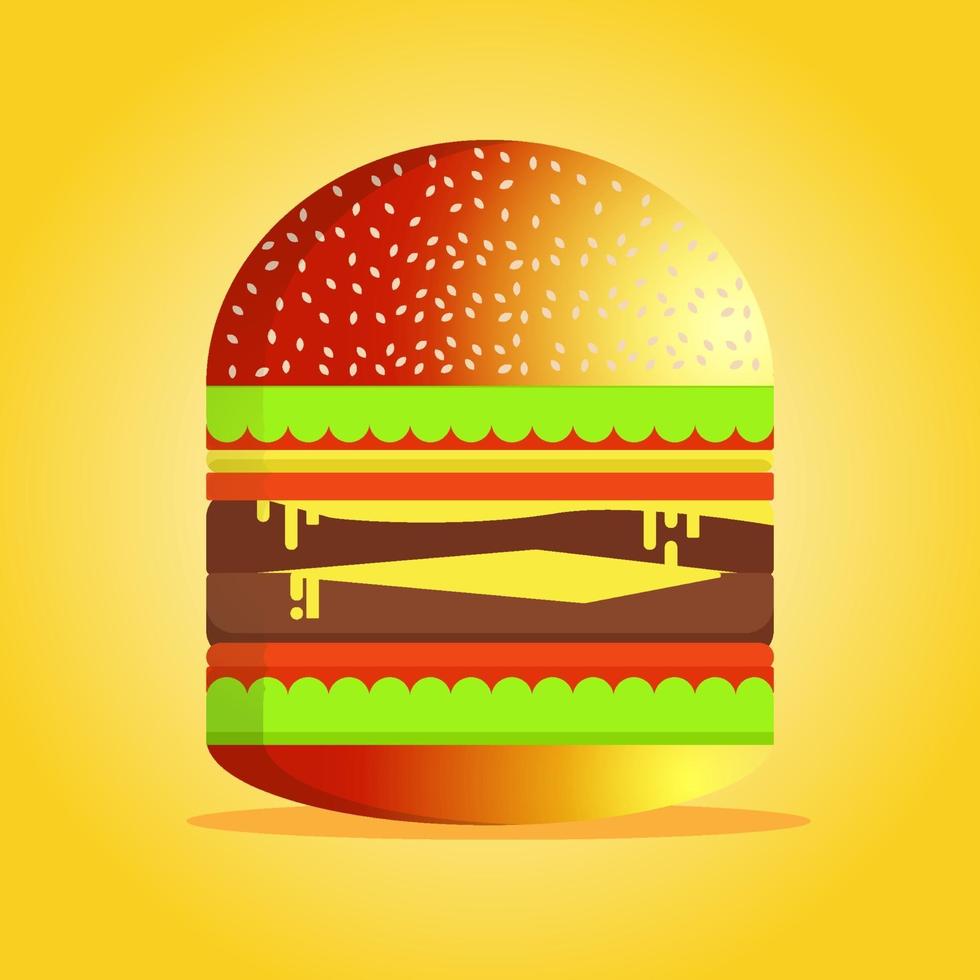 illustrazione vettoriale di hamburger