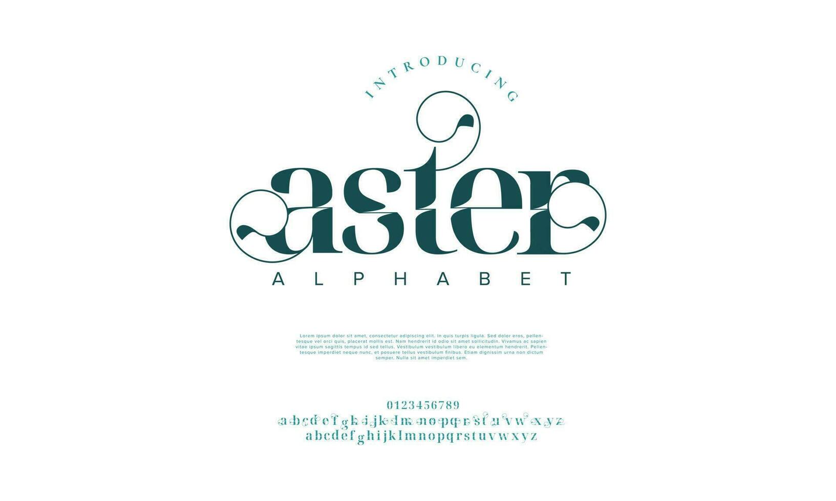 astro elegante alfabeto lettere font e numero. classico lettering minimo moda disegni. tipografia moderno serif font decorativo Vintage ▾ design concetto. vettore illustrazione