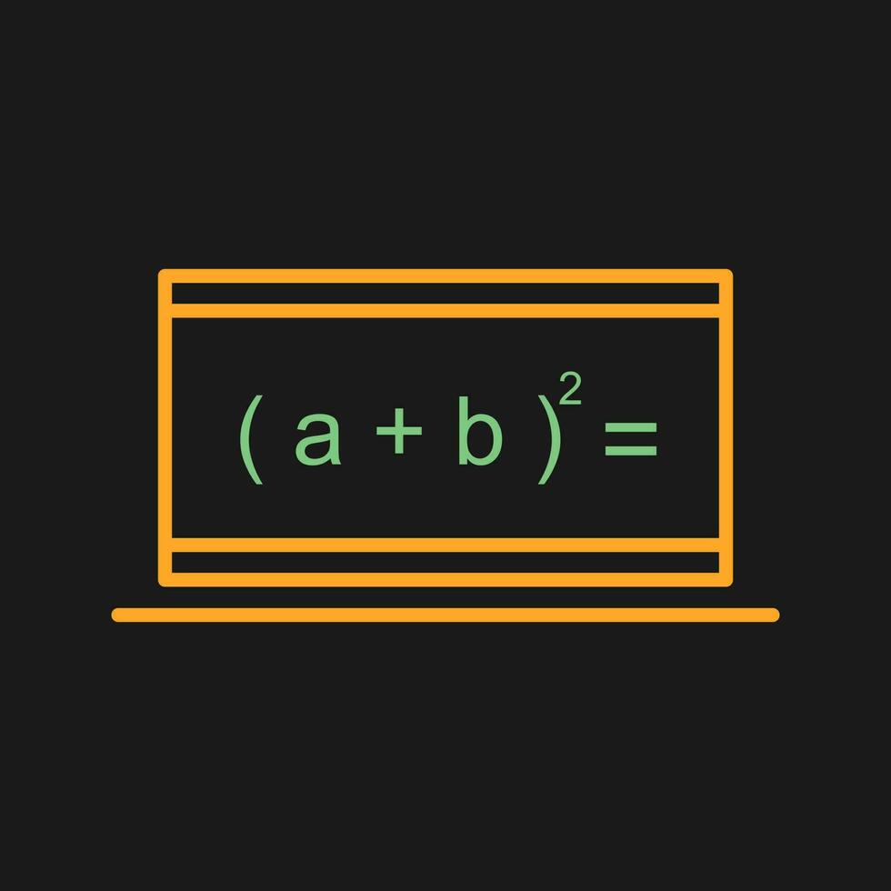 in linea formula vettore icona