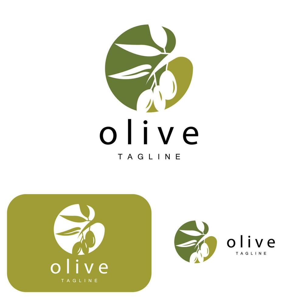 oliva logo, oliva olio pianta vettore, naturale erbaceo Salute medicina disegno, illustrazione modello icona vettore