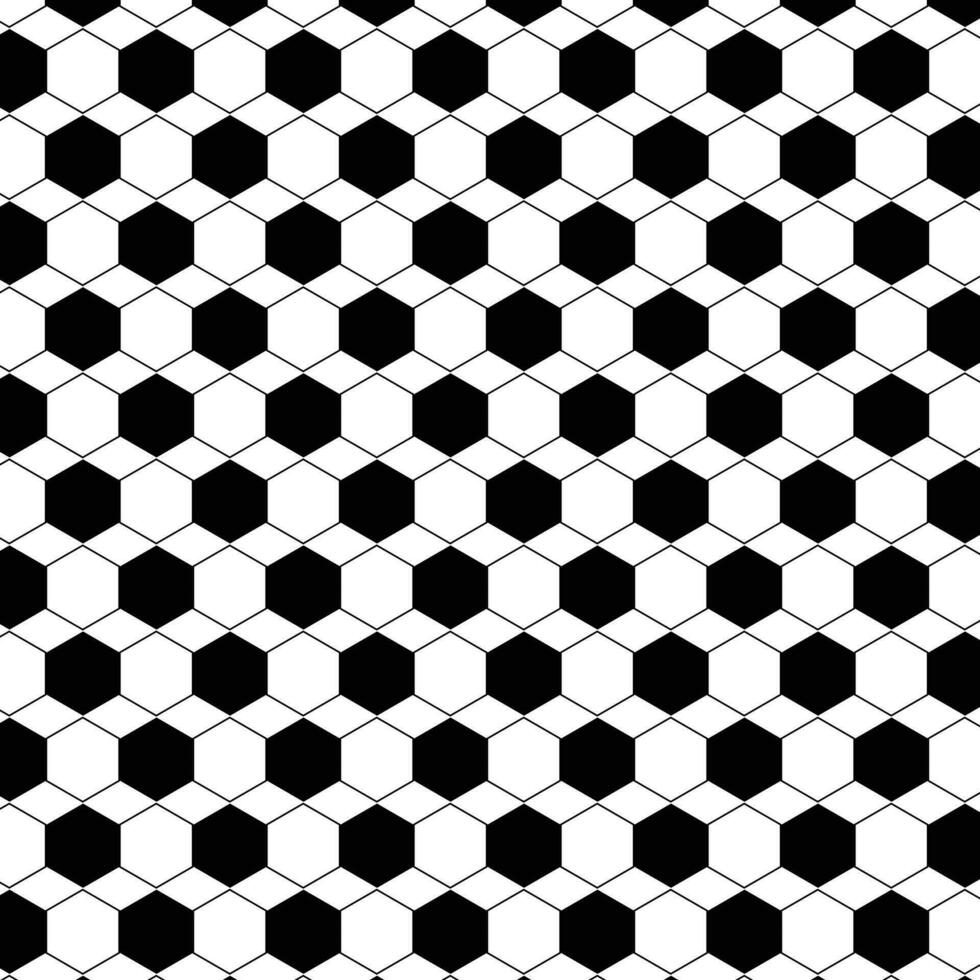 astratto semplice geometrico senza soluzione di continuità nero esagono modello arte. vettore