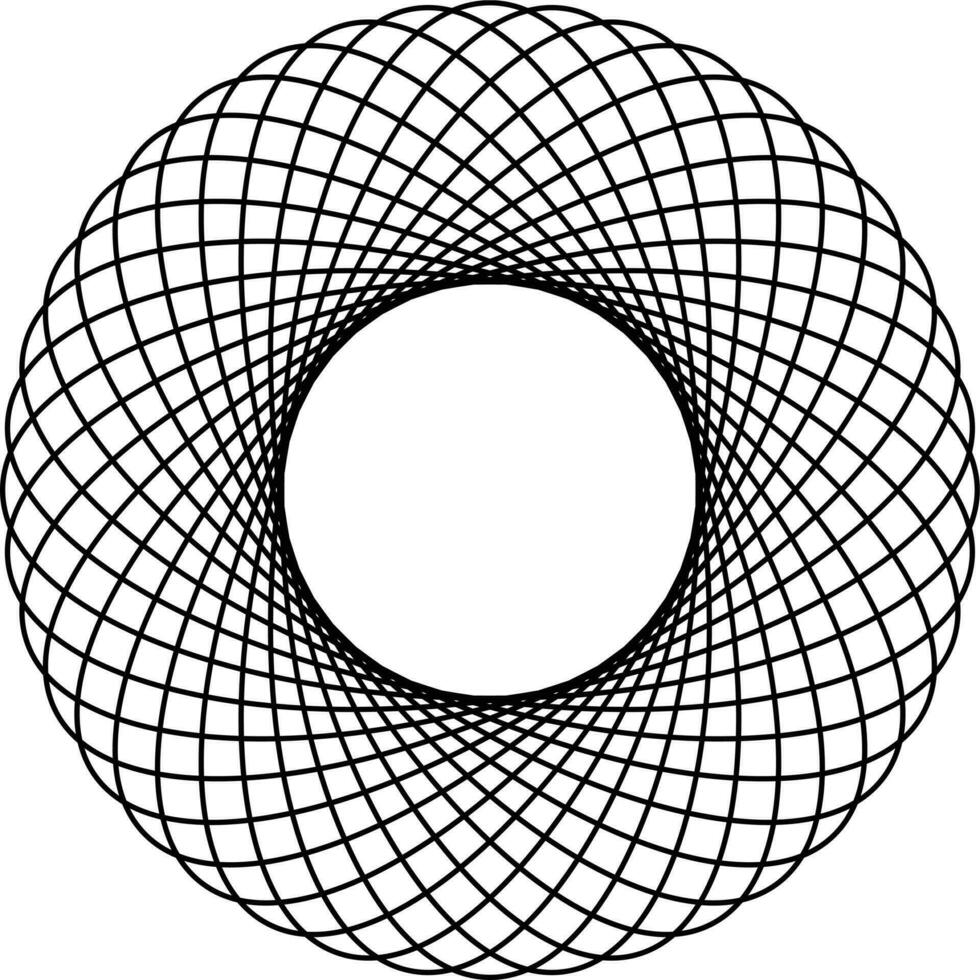 astratto geometrico 3d cerchio modello arte. vettore