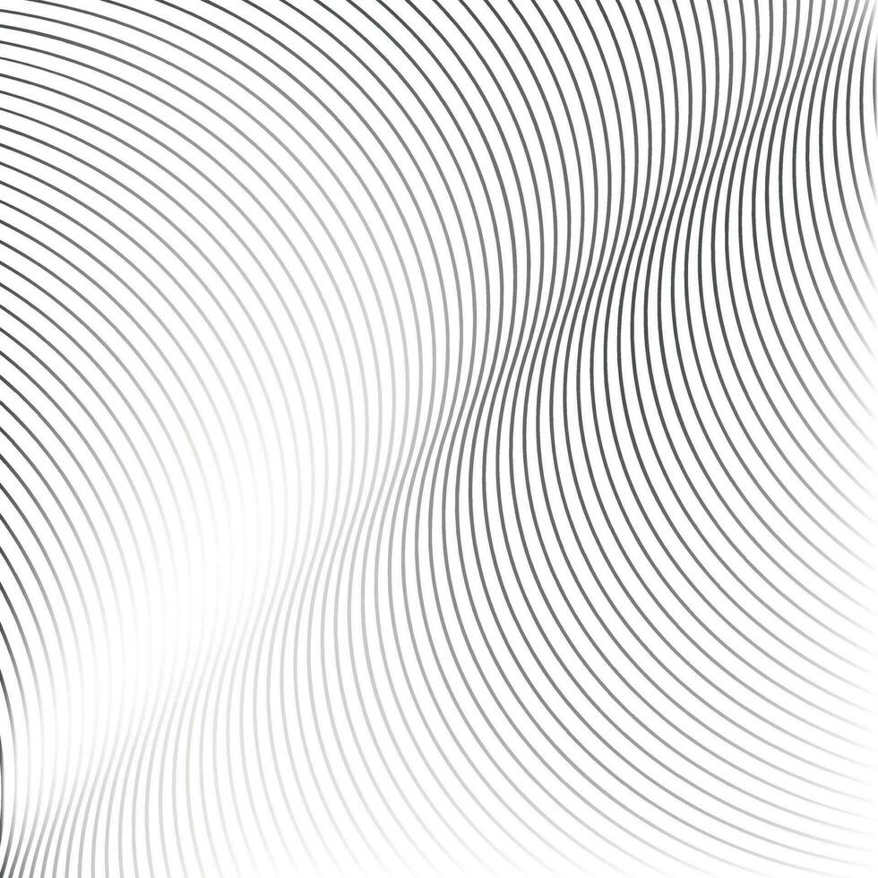 astratto geometrico nero bianca pendenza onda linea modello arte. vettore