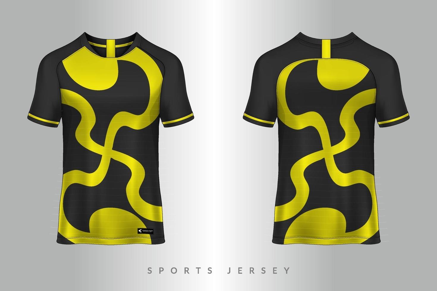 disegno grafico del modello di mockup di sport di maglia da calcio e maglietta per kit da calcio vettore
