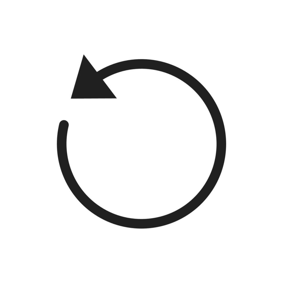 replay icona vettore design illustrazione