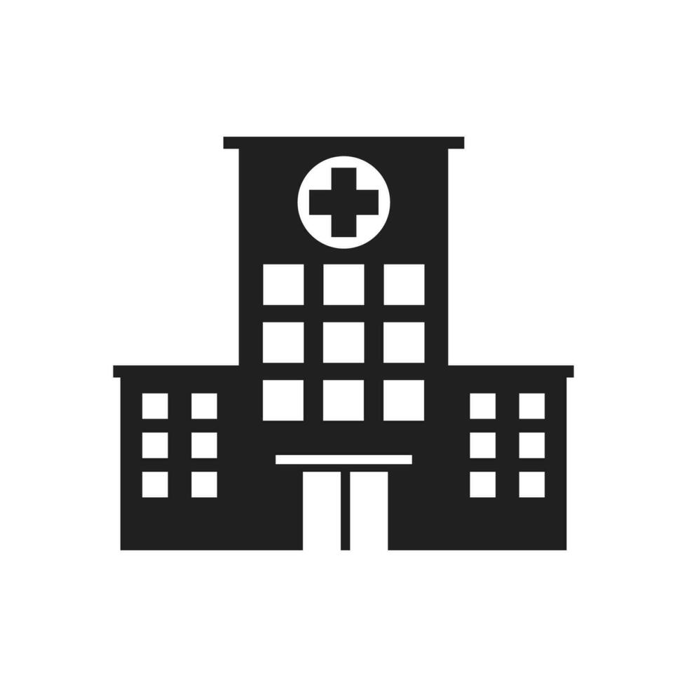 ospedale icona vettore design illustrazione