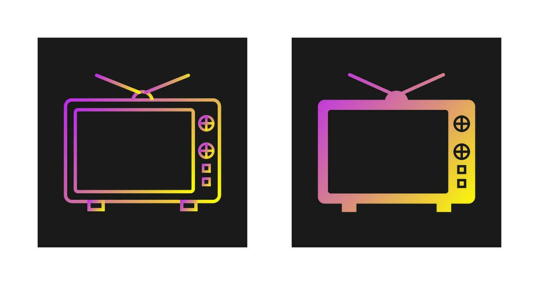 icona di vettore della televisione