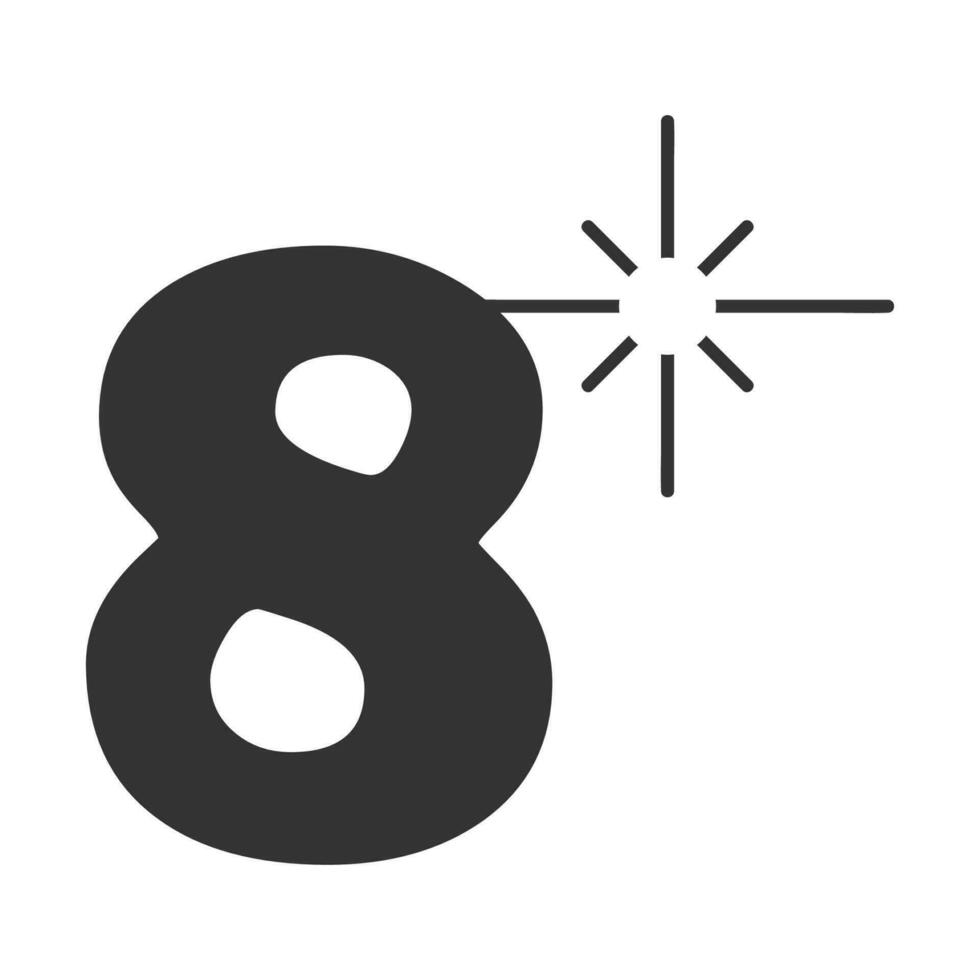 numero icona vettore illustrazione design
