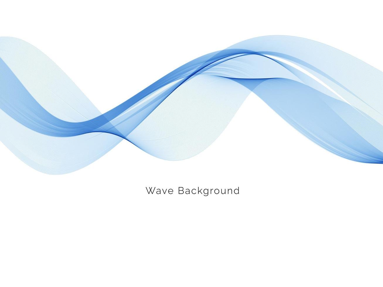 fondo di affari di progettazione dell'onda blu vettore