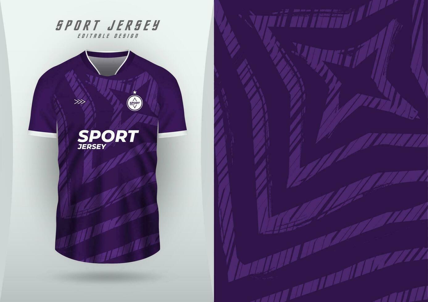 sfondo per gli sport maglia calcio maglia in esecuzione maglia da corsa maglia viola stella modello vettore