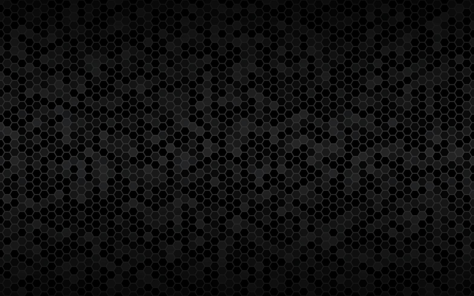 sfondo scuro widescreen con esagoni con diverse trasparenze moderno design geometrico nero semplice illustrazione vettoriale