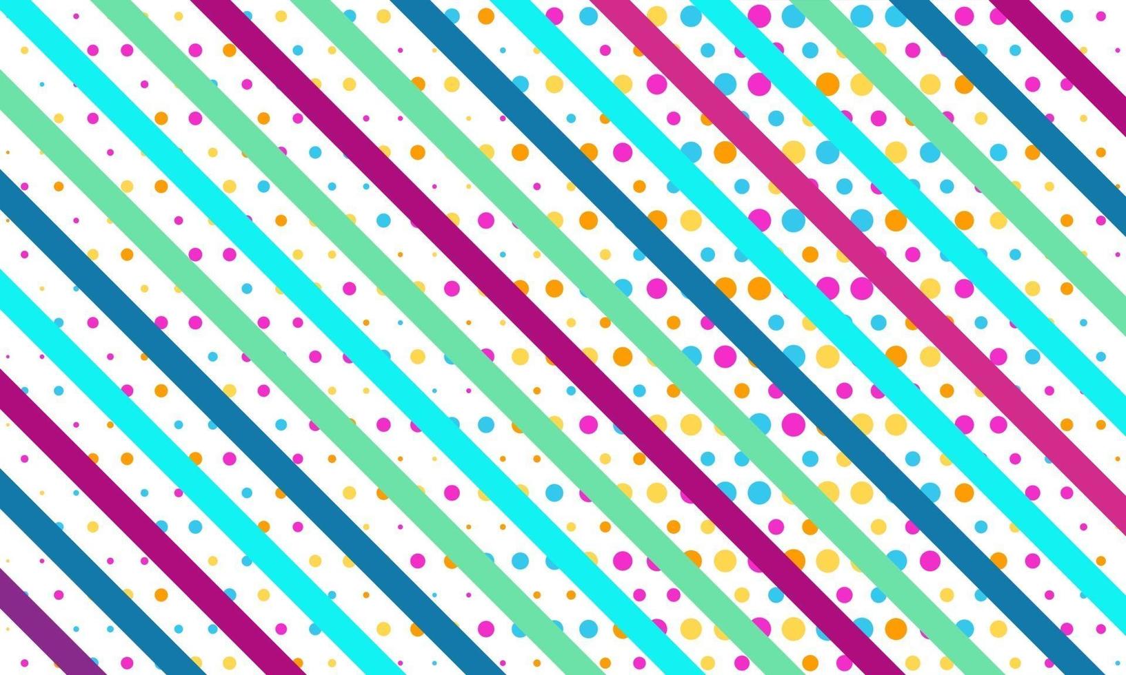 sfondo colorato moderno con punti e strisce vettore