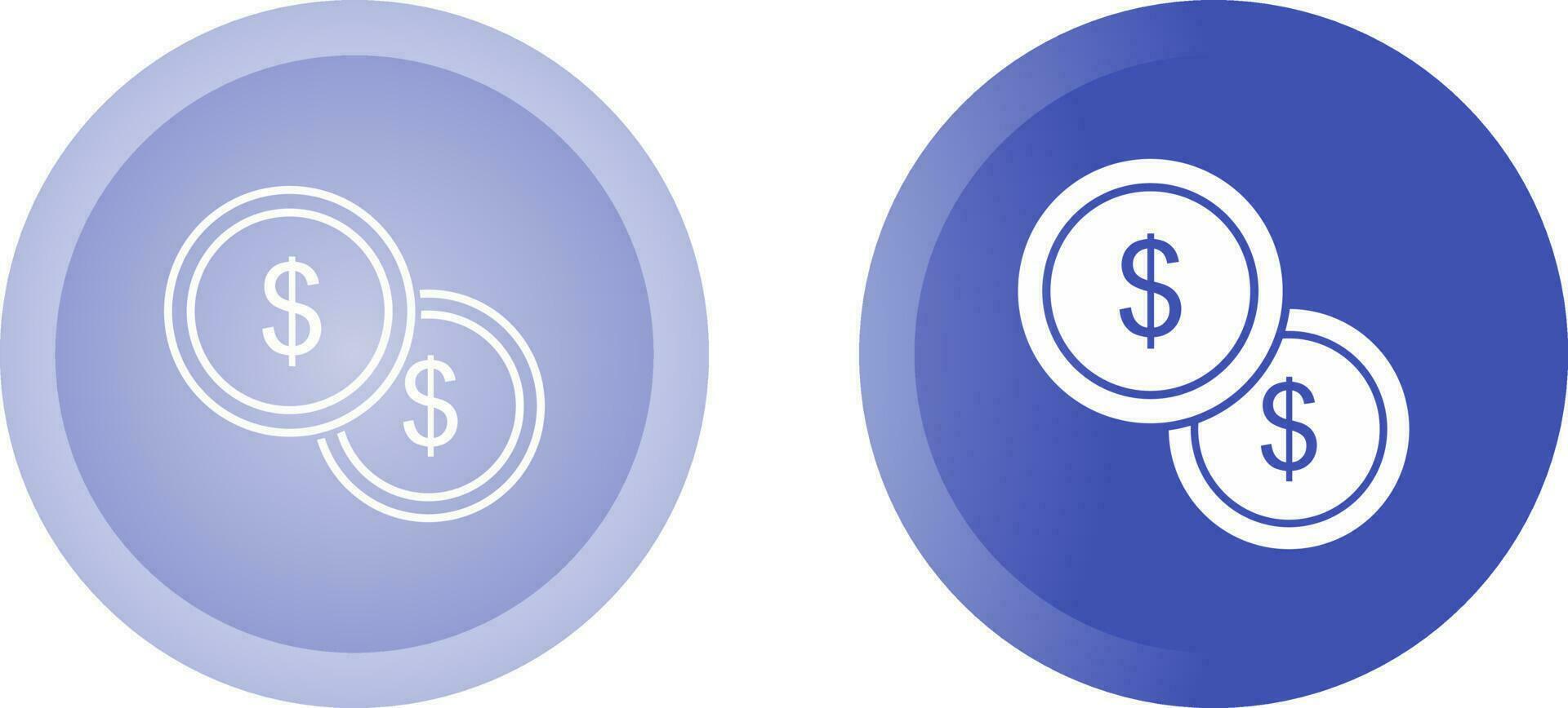 monete vettore icona