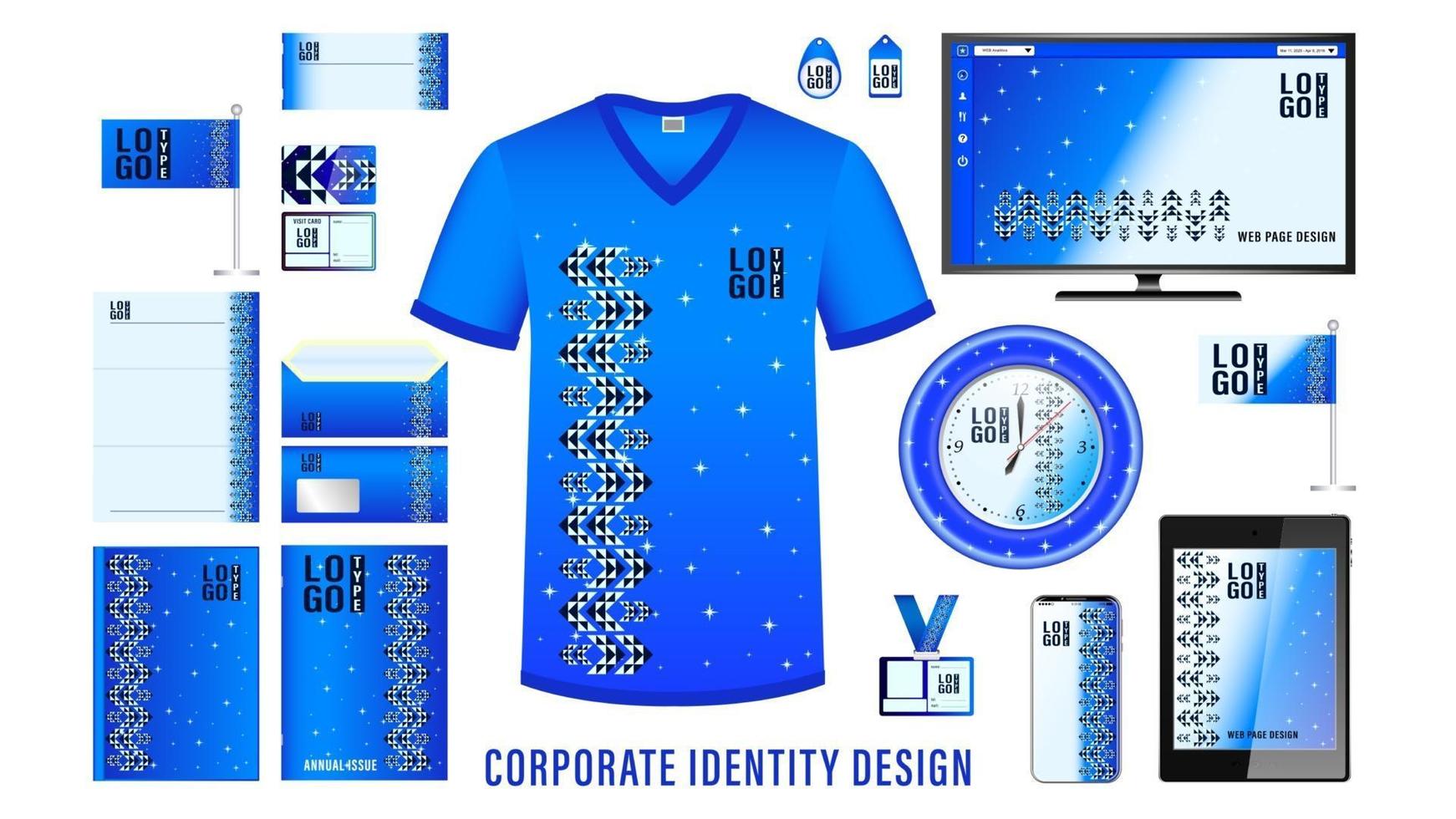 design del marchio di identità aziendale vettore