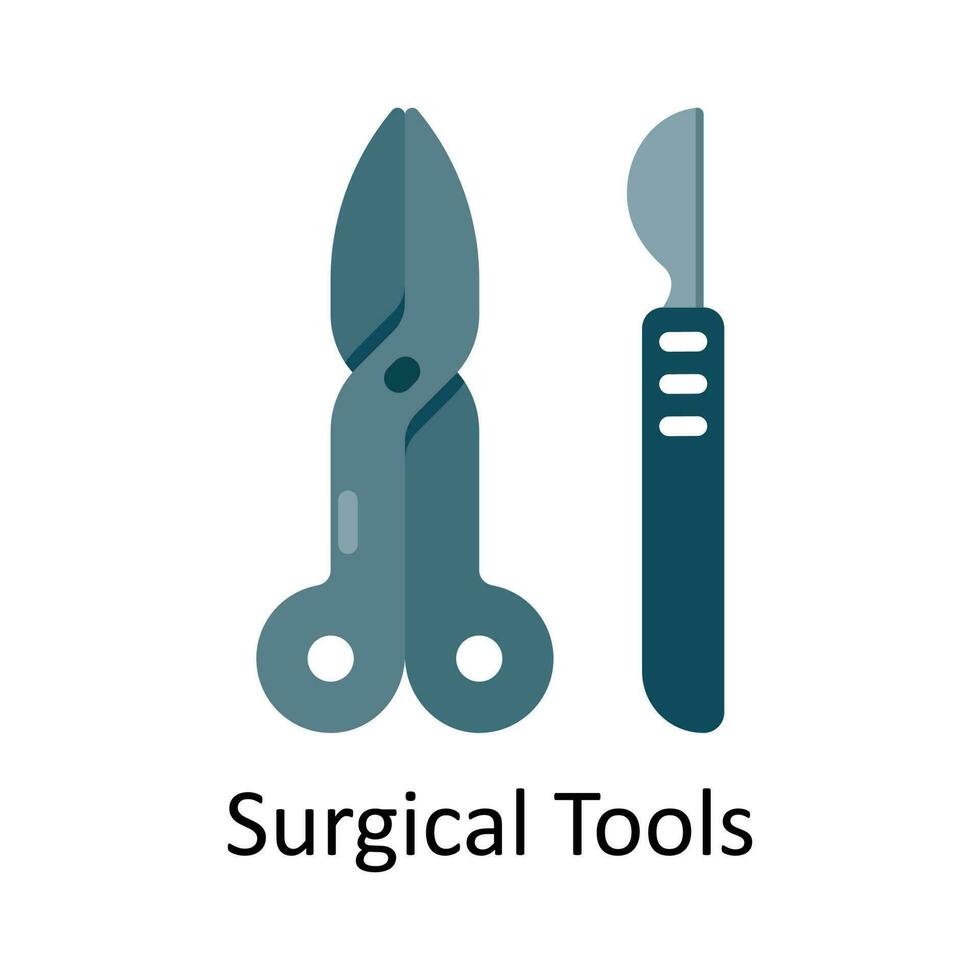 chirurgico utensili vettore piatto icona design illustrazione. medico e assistenza sanitaria simbolo su bianca sfondo eps 10 file