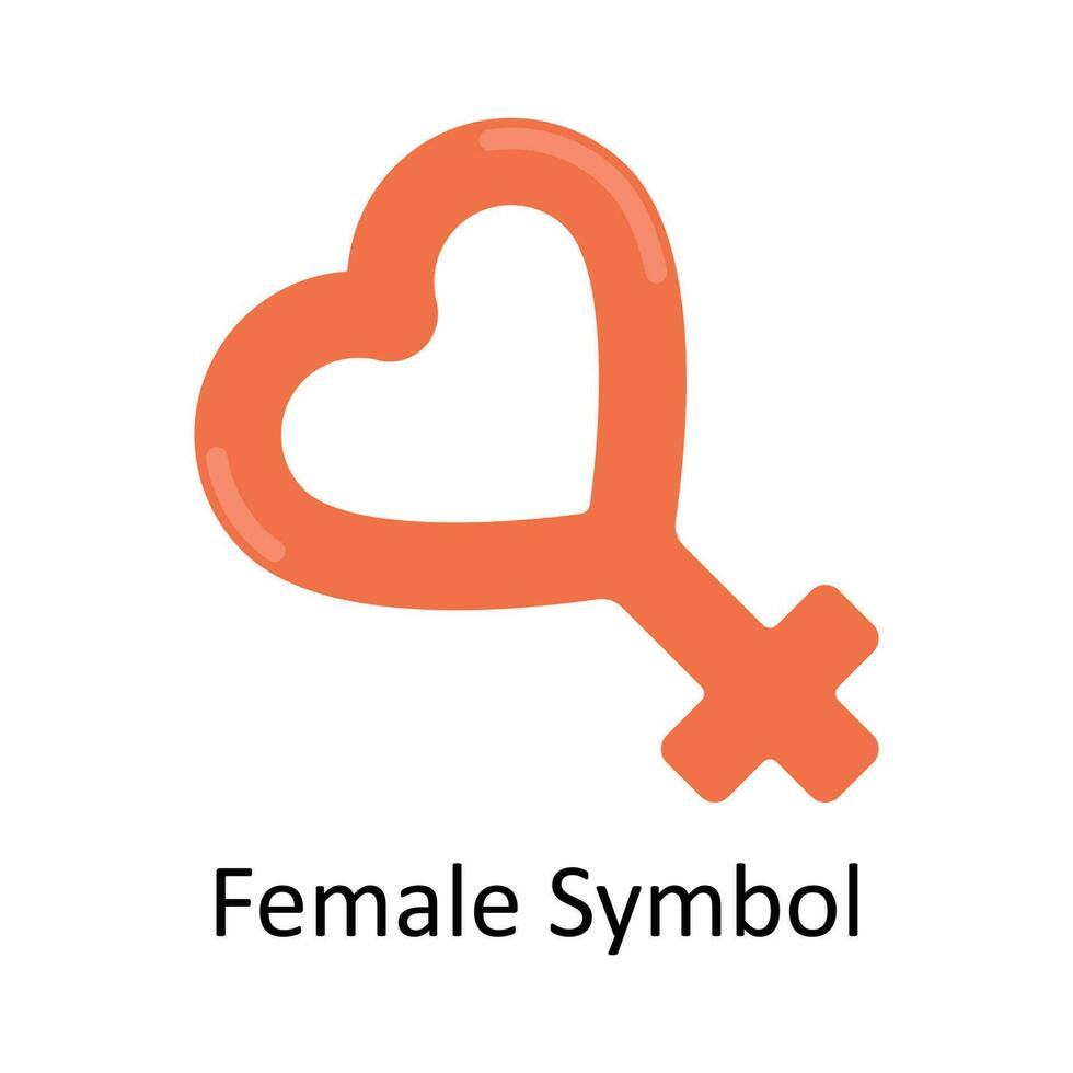 femmina simbolo vettore piatto icona design illustrazione. medico e assistenza sanitaria simbolo su bianca sfondo eps 10 file