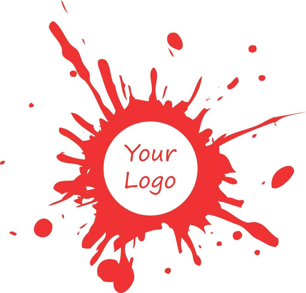 spruzzo colore logo sfondo illustrazione design vettore