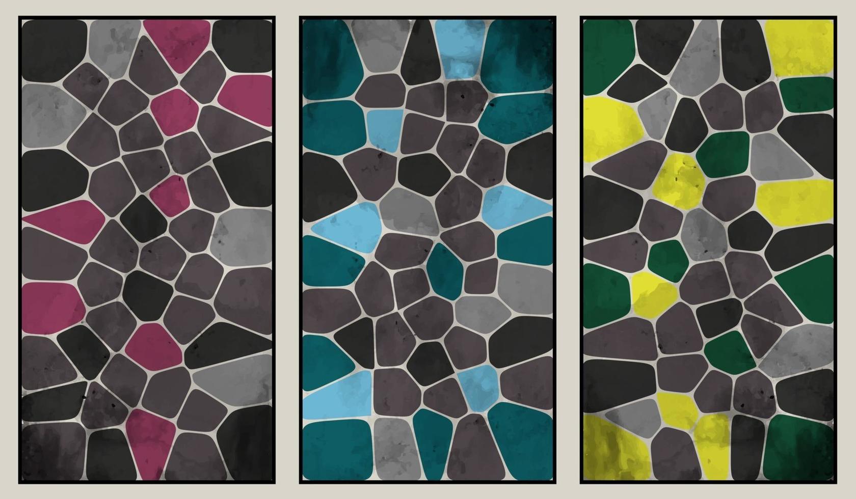 voronoi astratto colorato diagramma dello sfondo vettore