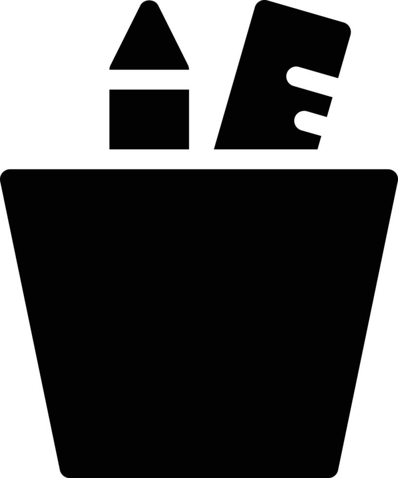 matita vaso vettore illustrazione su un' sfondo.premio qualità simboli.vettore icone per concetto e grafico design.